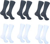 Mens Dress Socks|Trouser Socks Stretchy Breathable Business|Casual Wear Socks|Everyday Comfort Socks|Pack of 6